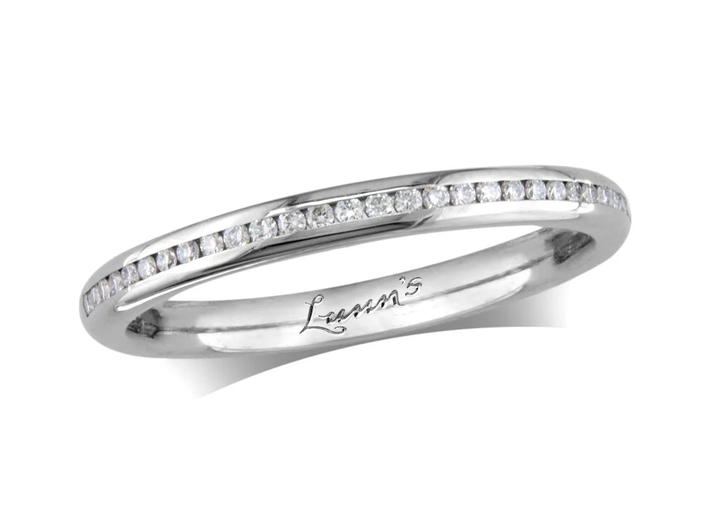 0.13ct Diamond Platinum Wedding Ring