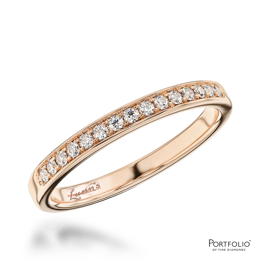 0.15ct Diamond Rose Gold Wedding Ring