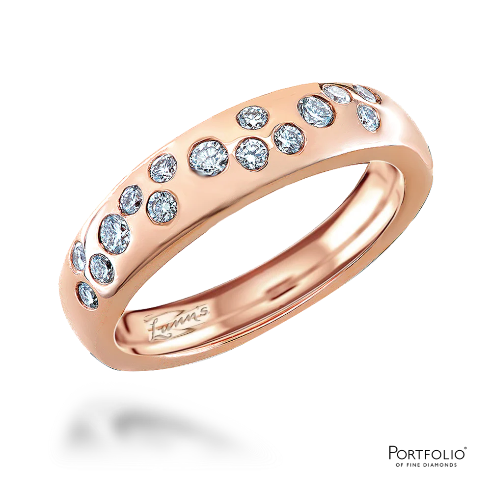0.18ct Diamond Rose Gold Wedding Ring