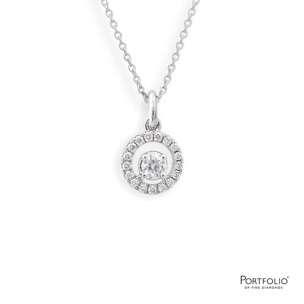 0.28ct Diamond Platinum Pendant