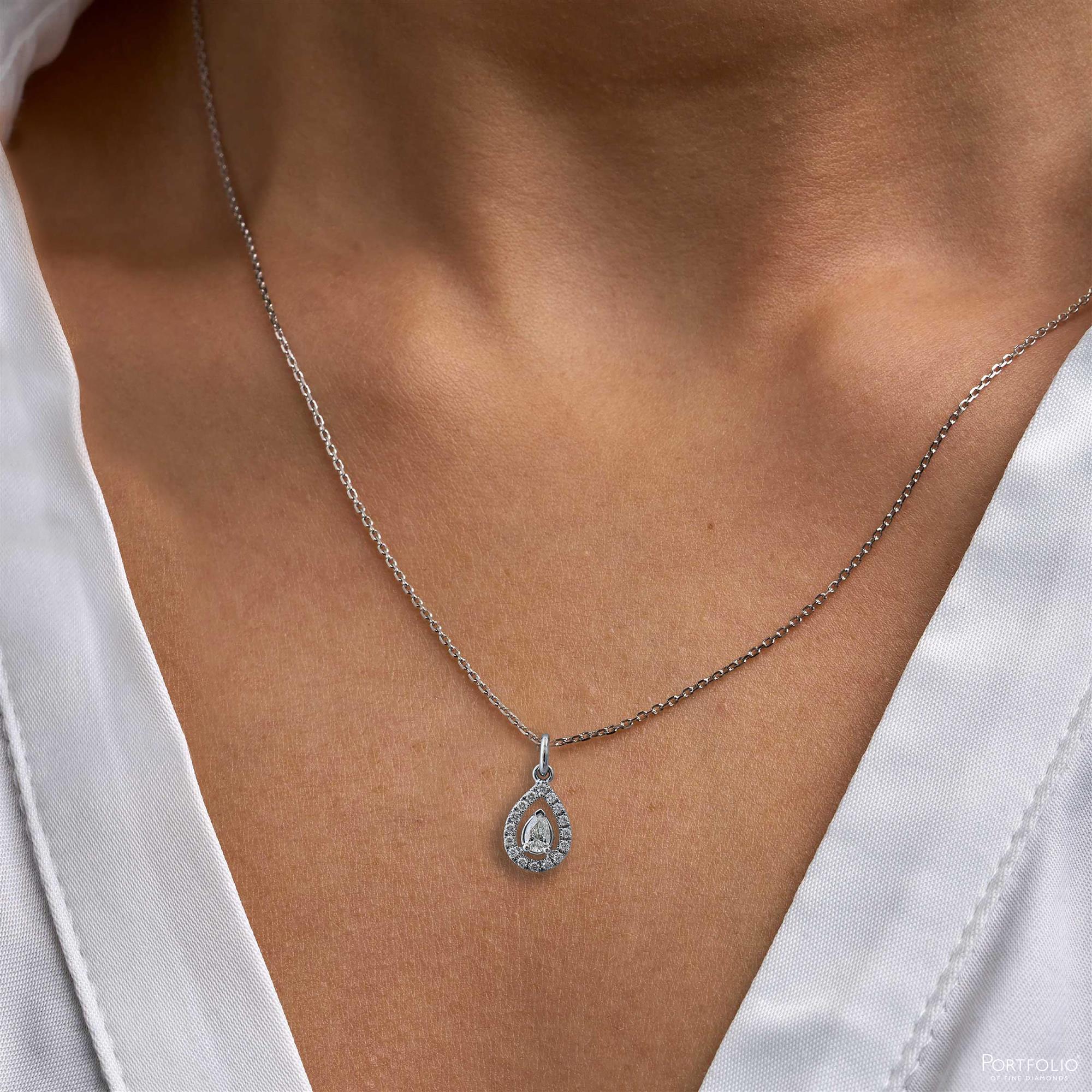 0.28ct Diamond Platinum Pendant - Image 2