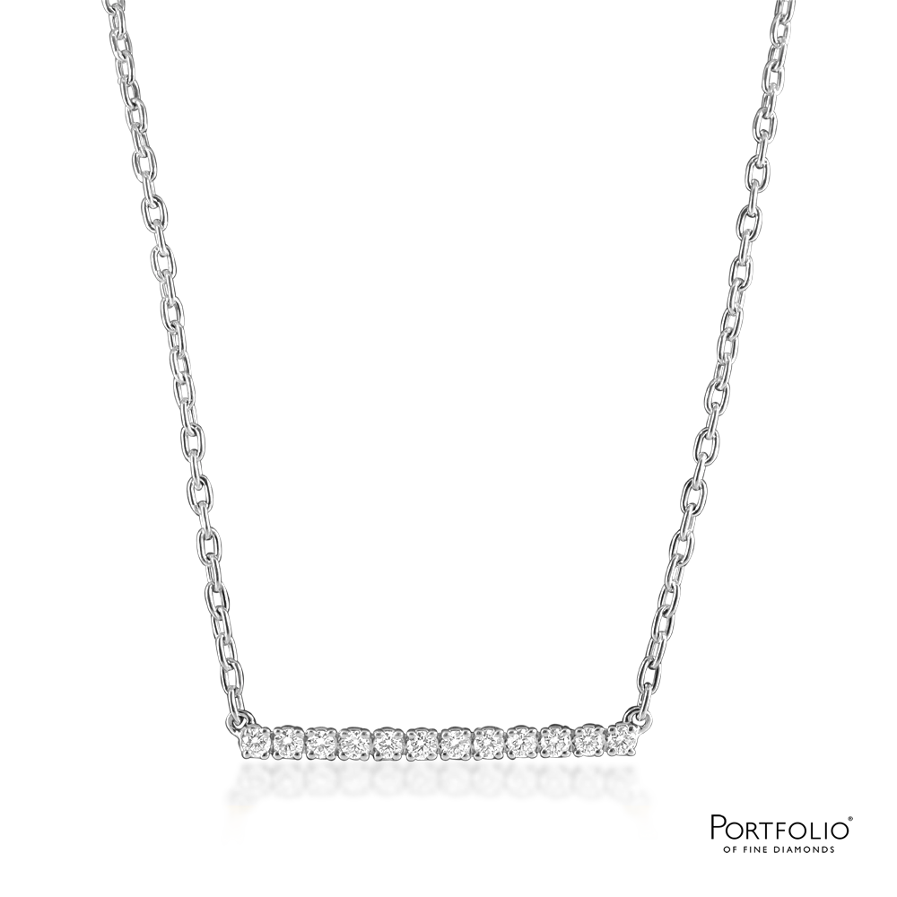0.30ct Diamond White Gold Necklace - Image 2