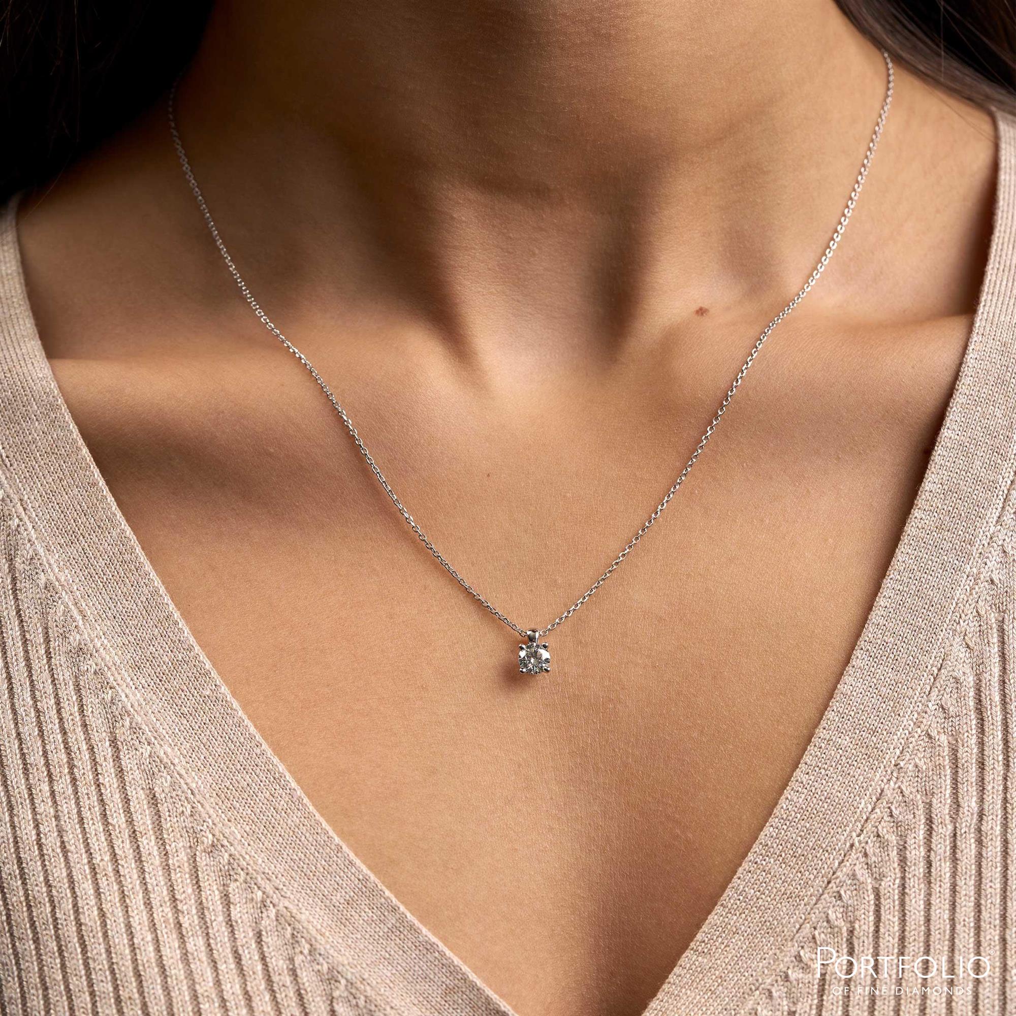 0.50ct Diamond Platinum Pendant - Image 2