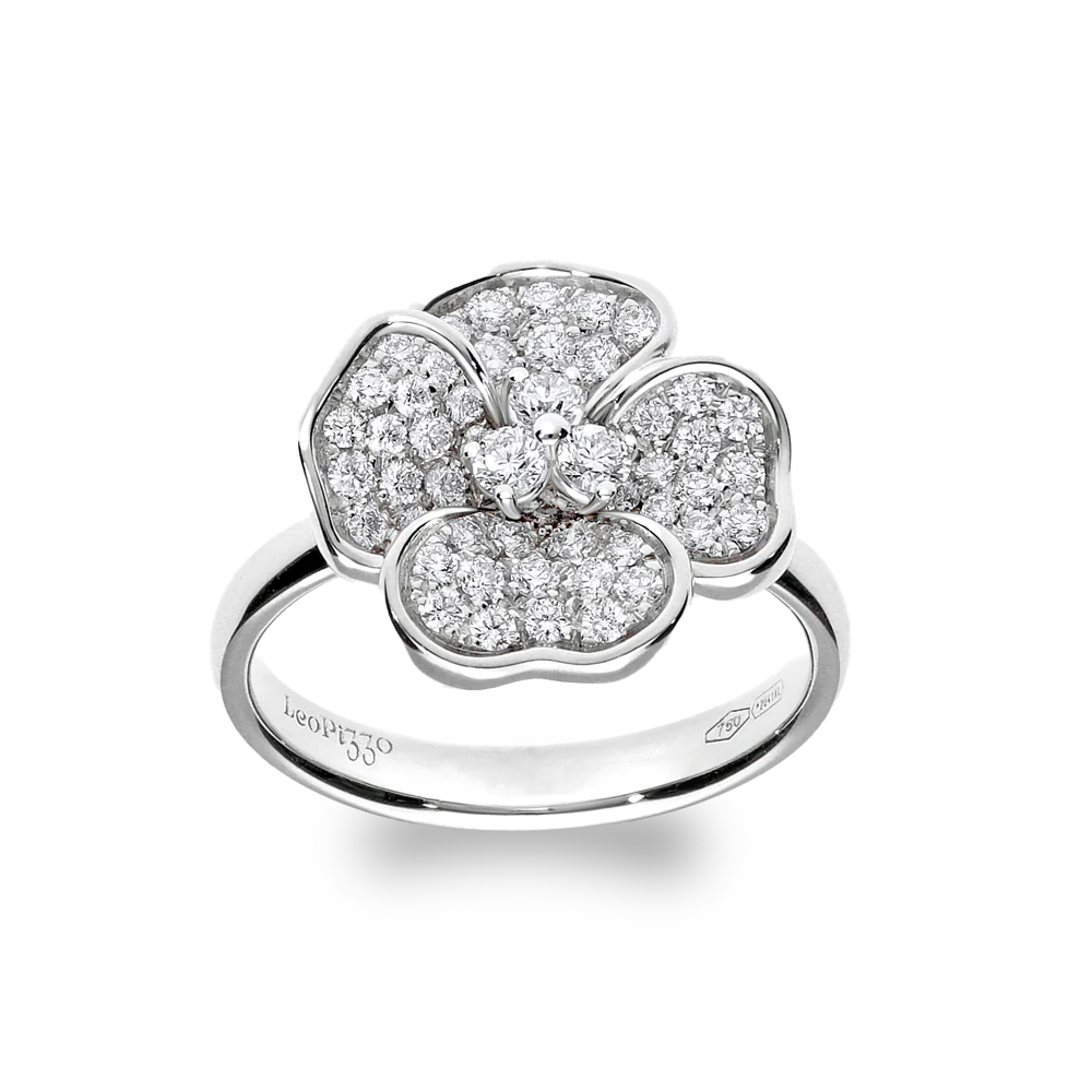 Flora 0.62ct Diamond White Gold Ring