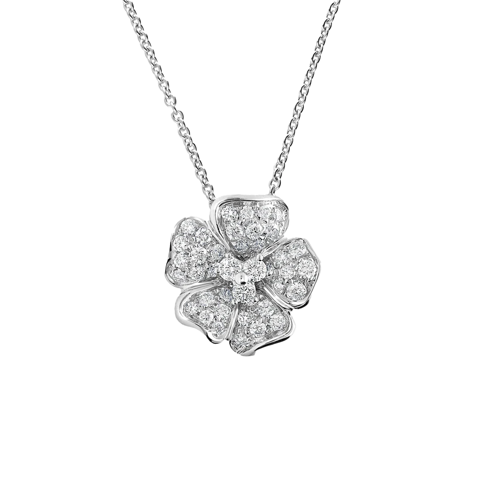 Flora 0.64ct Diamond White Gold Necklace
