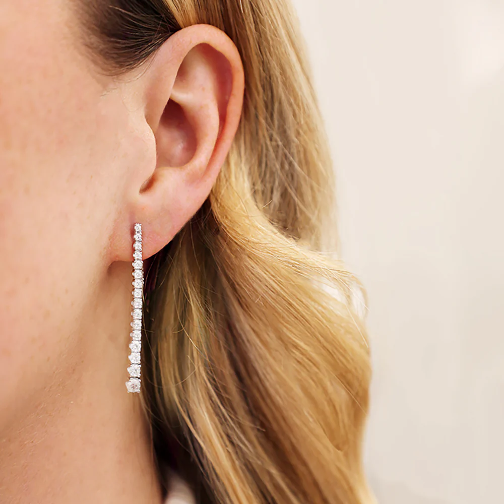 1.63ct Diamond White Gold Earrings - Image 2