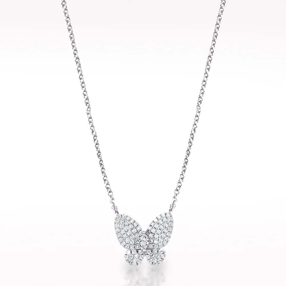 Essence 0.92ct Diamond White Gold Necklace - Image 2
