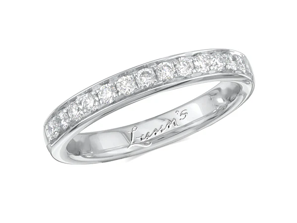 0.24ct Diamond Platinum Wedding Ring