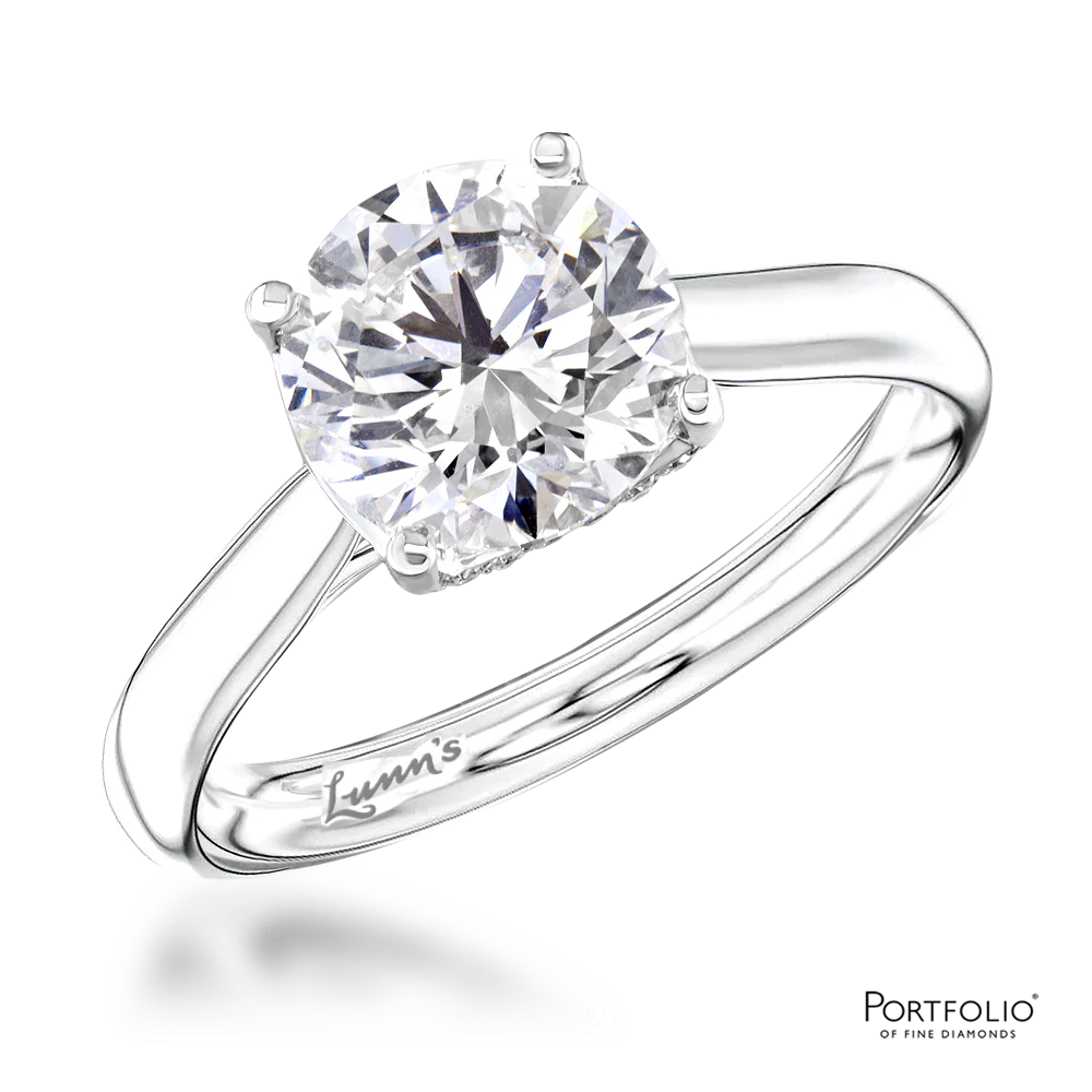 Solitaire 2.02ct E VS2 Diamond Platinum RIng