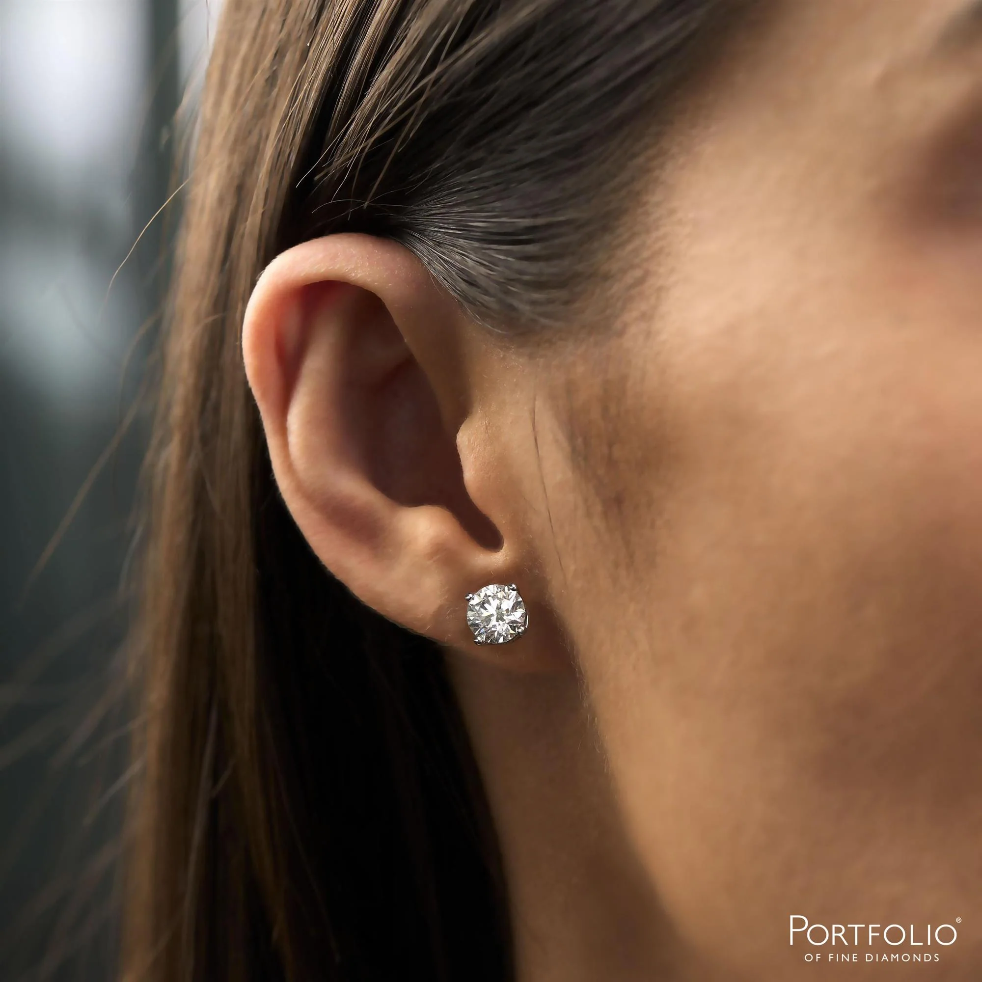 2.00ct Diamond Platinum Earrings - Image 2