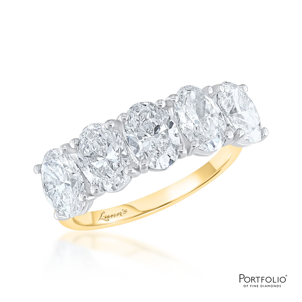 3.51ct G VS2 Diamond Yellow Gold Ring
