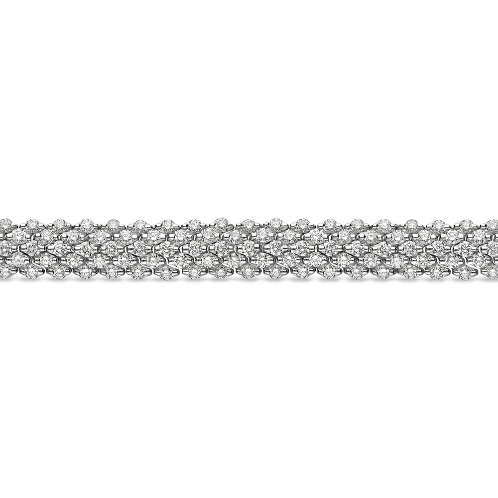 4.20ct Diamond White Gold Bracelet - Image 2