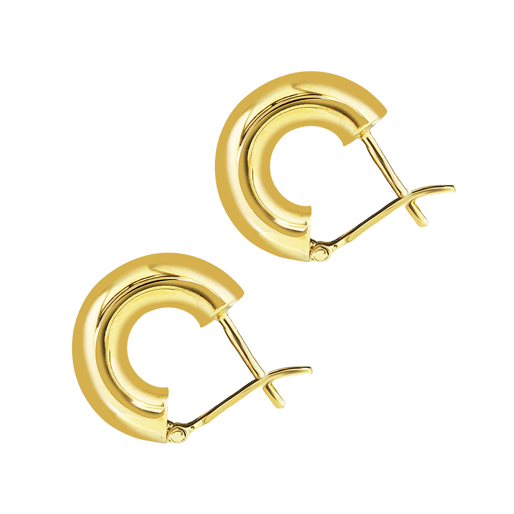9ct Yellow Gold Hoop Earrings - Image 2