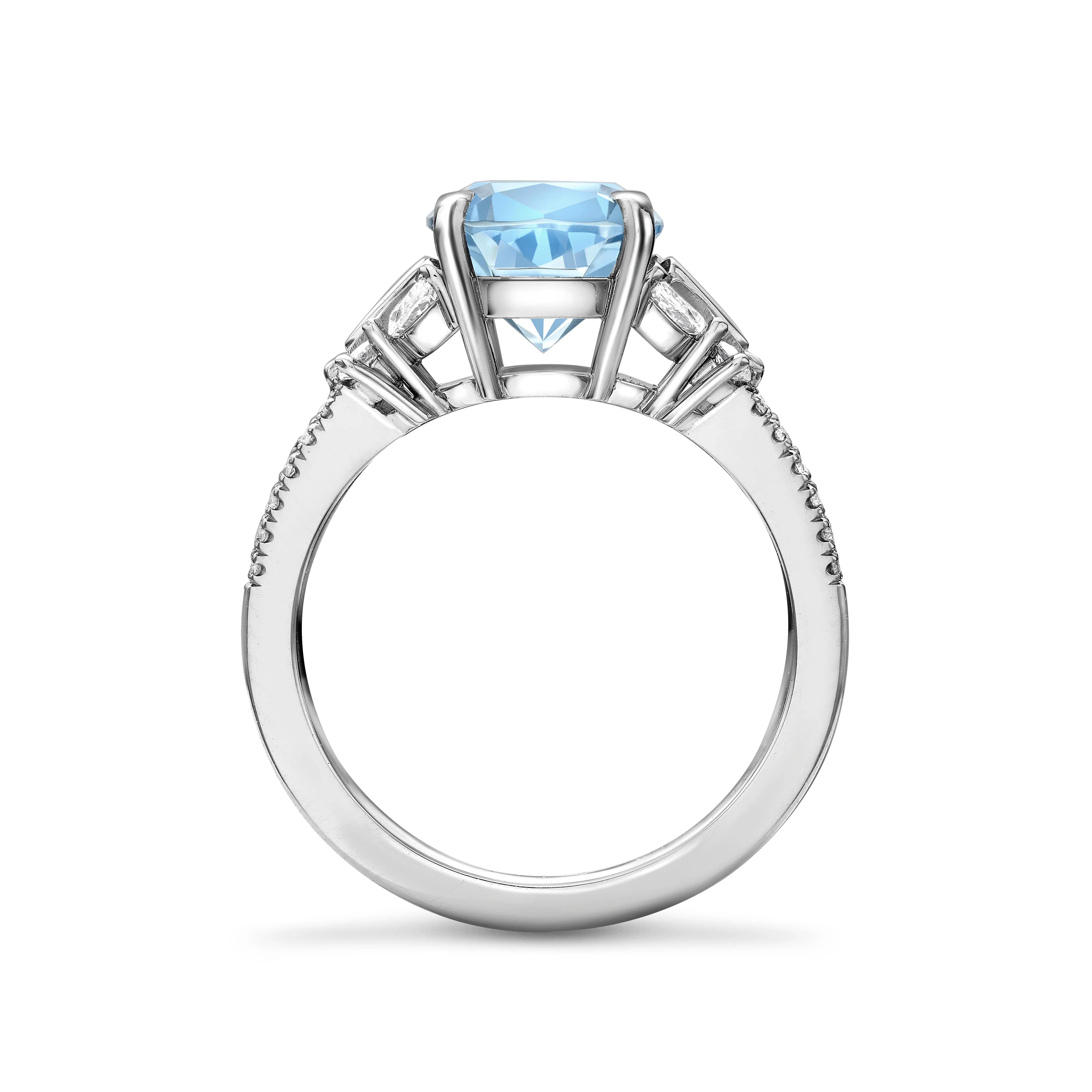 Butterfly Meadow Aquamarine and Diamond Ring - Image 3