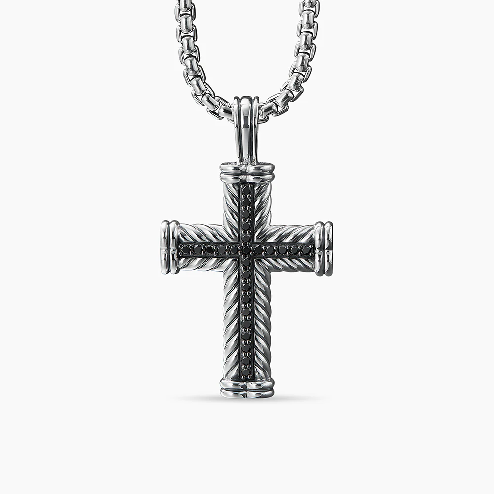 David Yurman Chevron Cross Pendant - Image 3