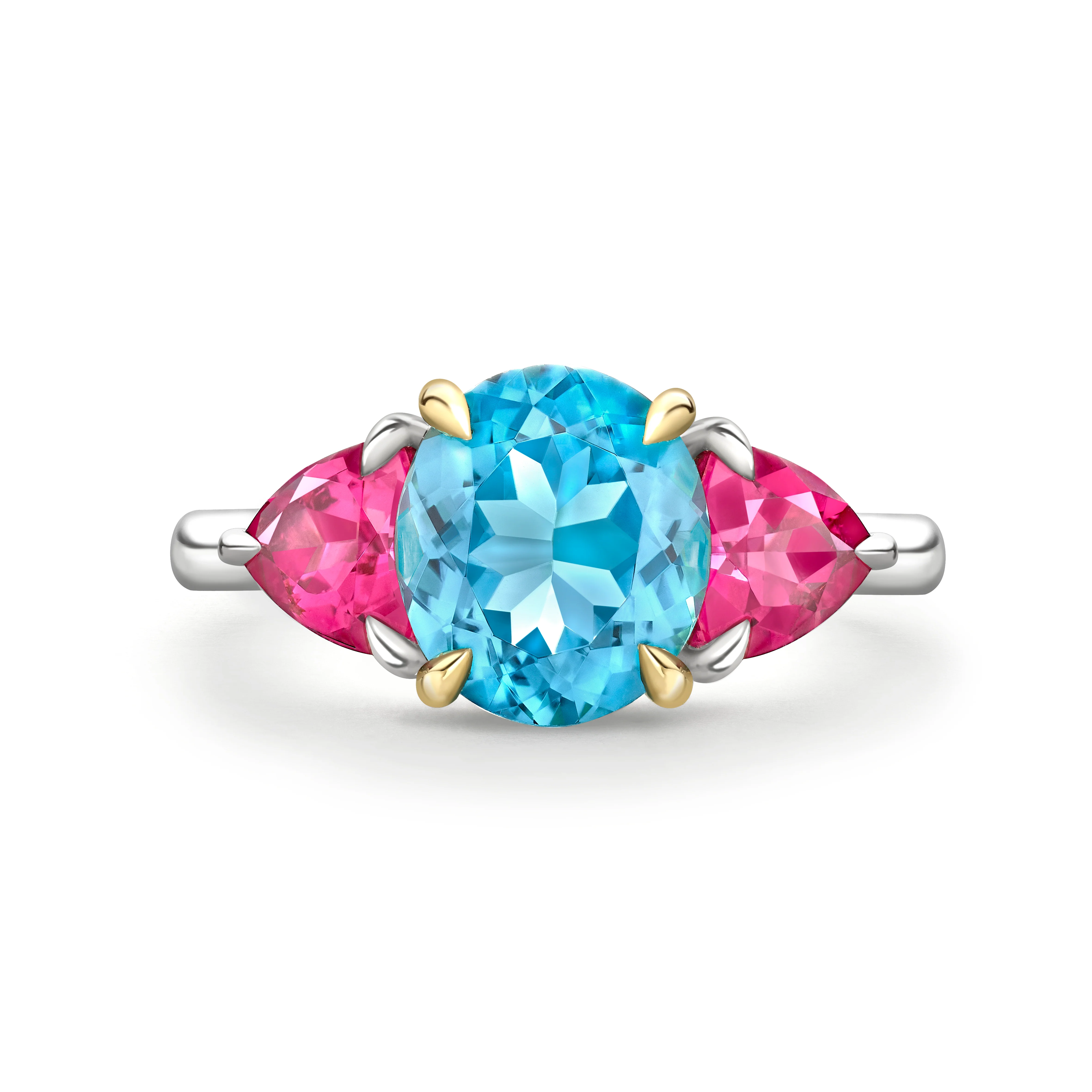 Damson Indicolite and Rubellite Ring - Image 2