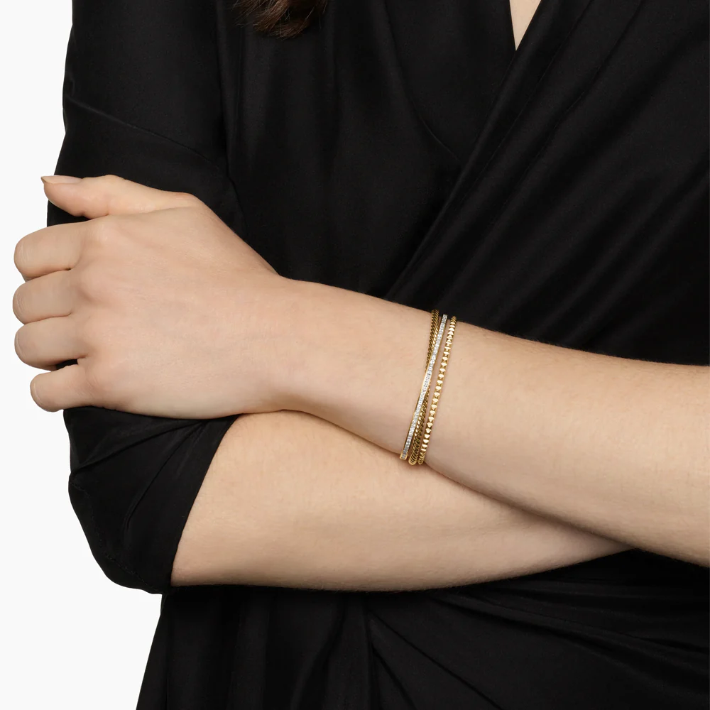 David Yurman Crossover Trio Three Row Cuff Bracelet - Image 2