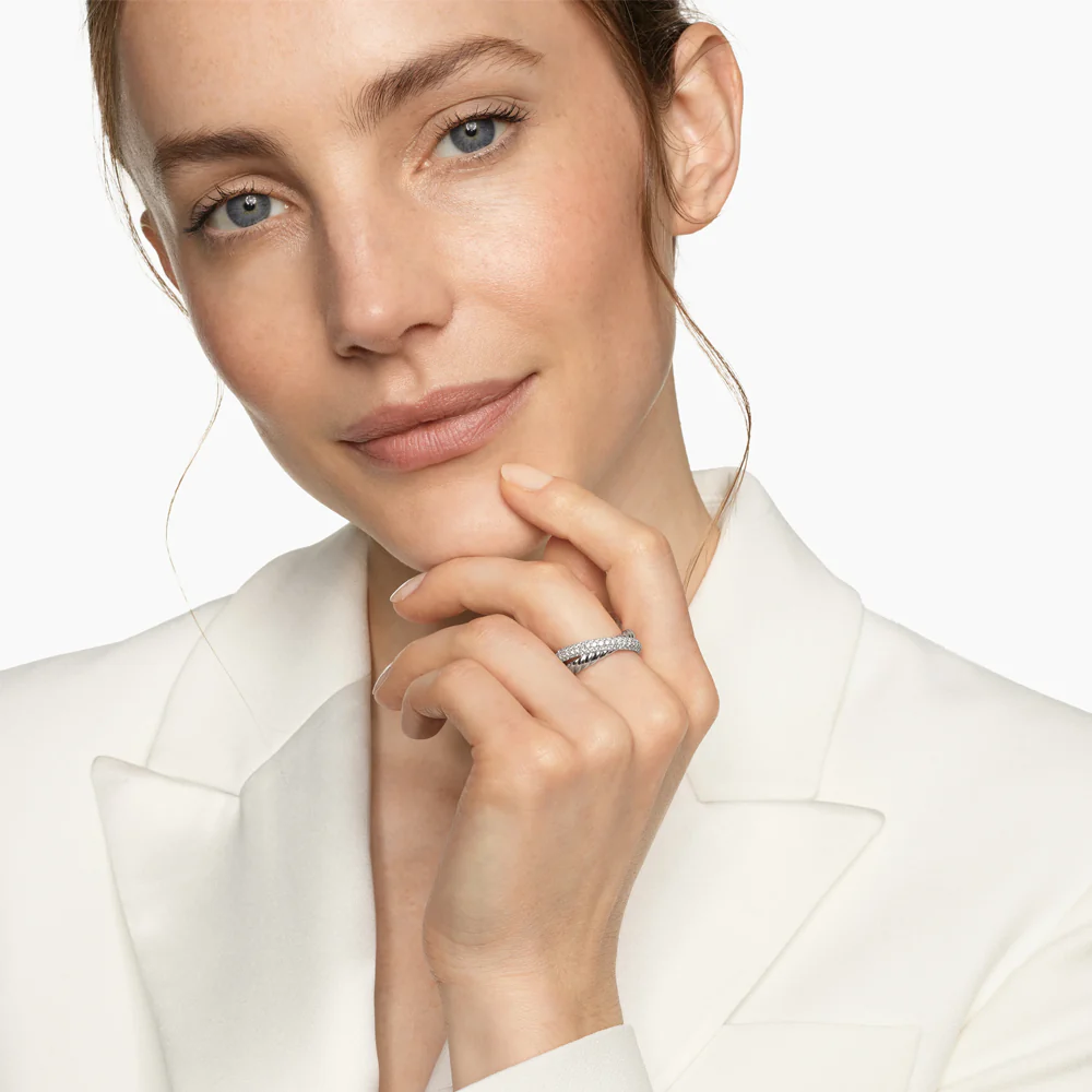 David Yurman Crossover Two Row Ring - Image 2