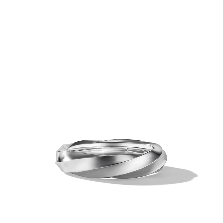 David Yurman Cable Edge™ Band Ring in Recycled Sterling Silver - Image 3