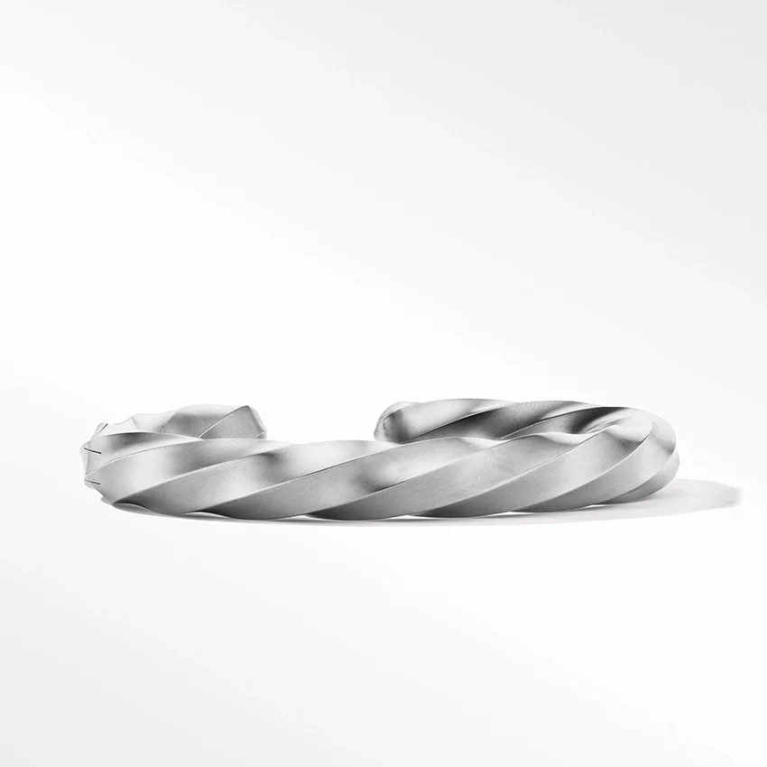 David Yurman Cable Edge™ Cuff Bracelet in Recycled Sterling Silver - Image 2