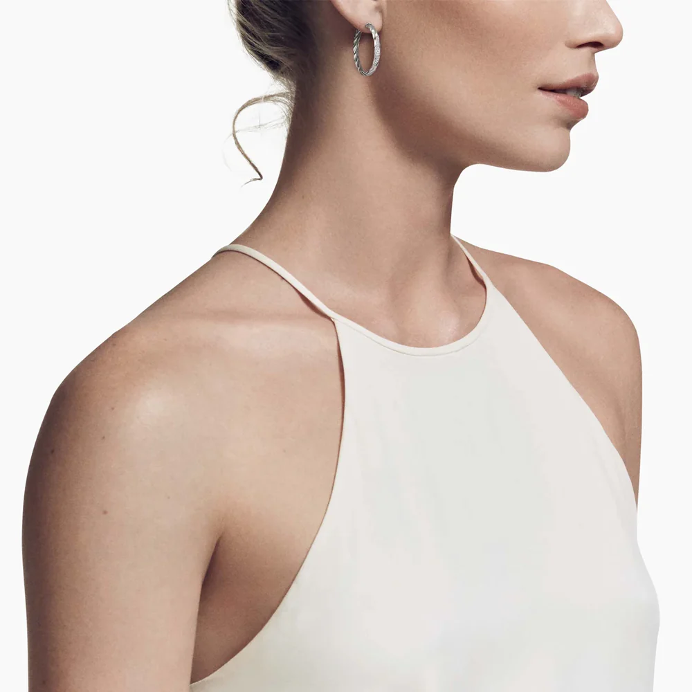 David Yurman Cable Edge® Hoop Earrings - Image 2