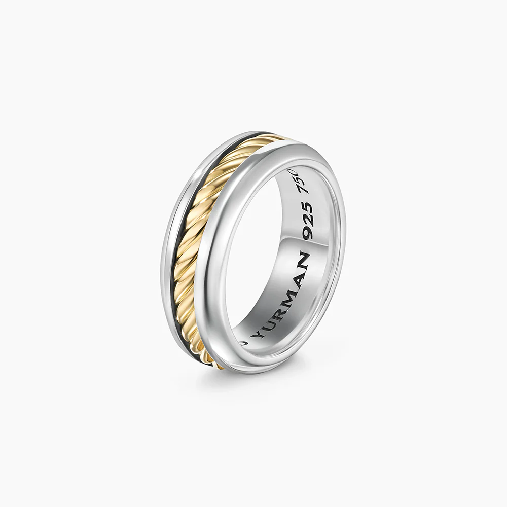 David Yurman Cable Inset Band Ring - Image 4