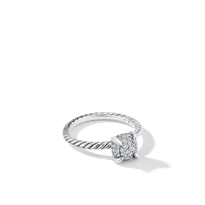 David Yurman Chatelaine® Ring with Full Pavé Diamonds - Image 3