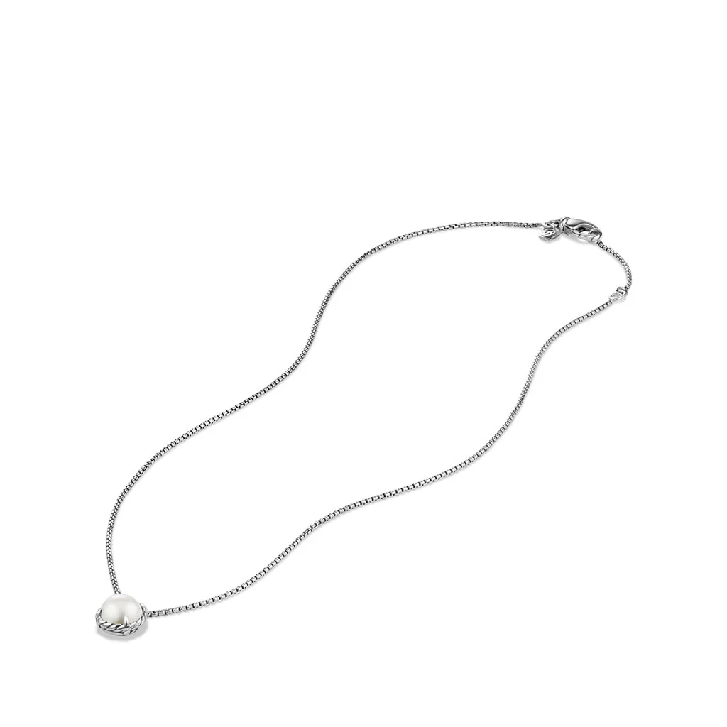 David Yurman Chatelaine Pendant Necklace with Pearl - Image 2
