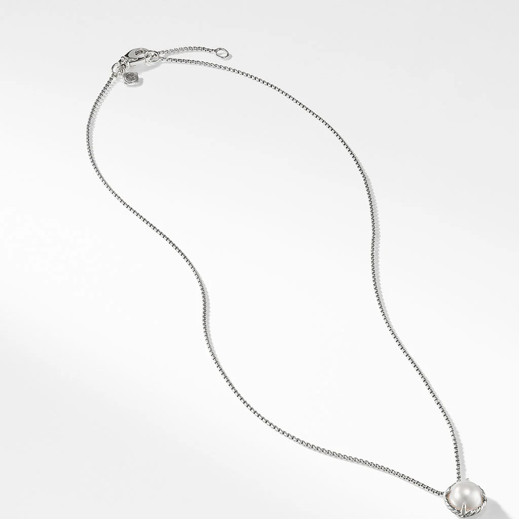 David Yurman Chatelaine Pendant Necklace with Pearl - Image 3