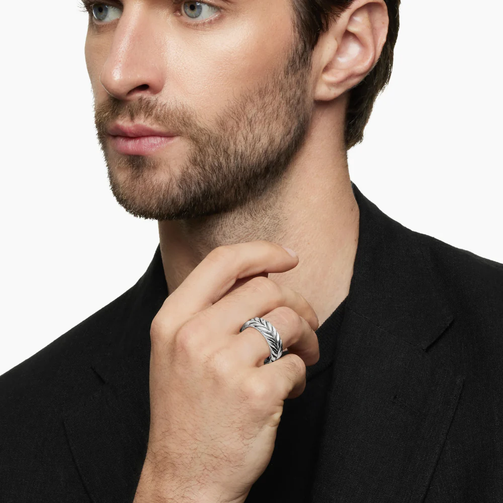 David Yurman Chevron Band Ring - Image 2