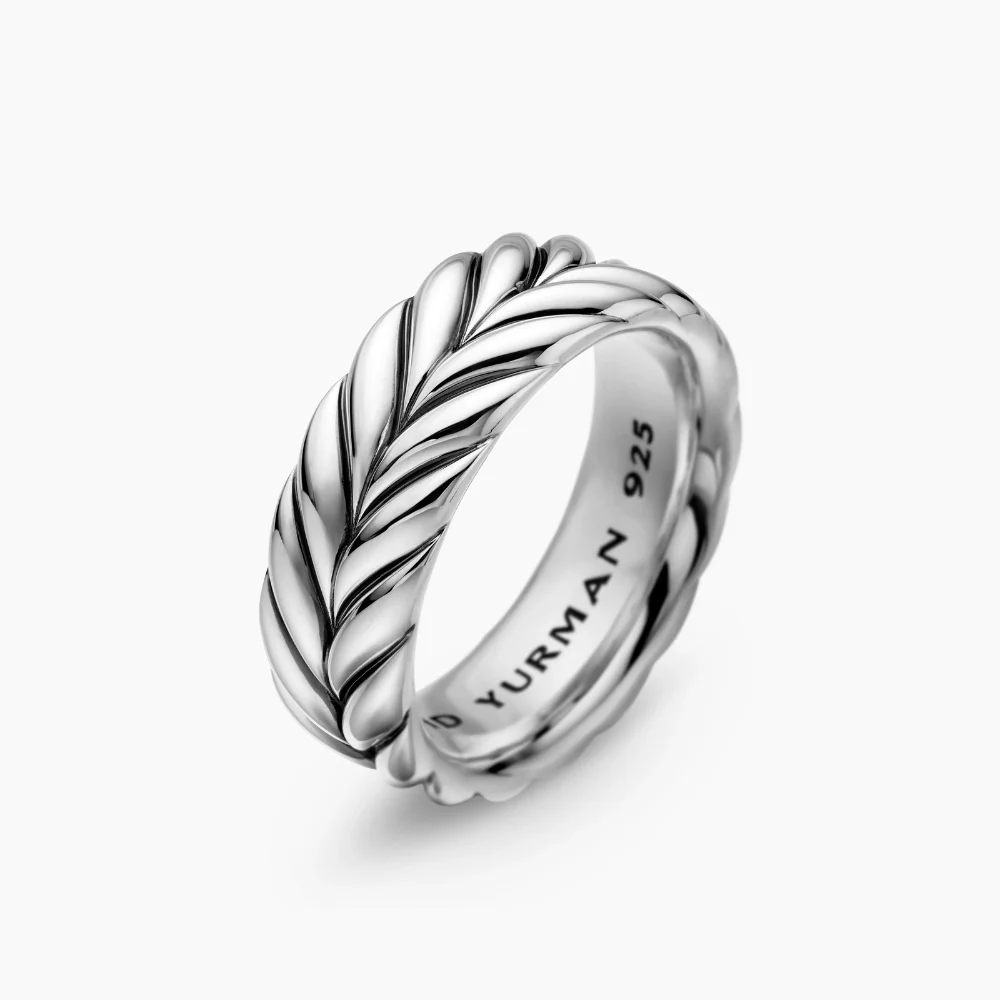 David Yurman Chevron Band Ring - Image 3