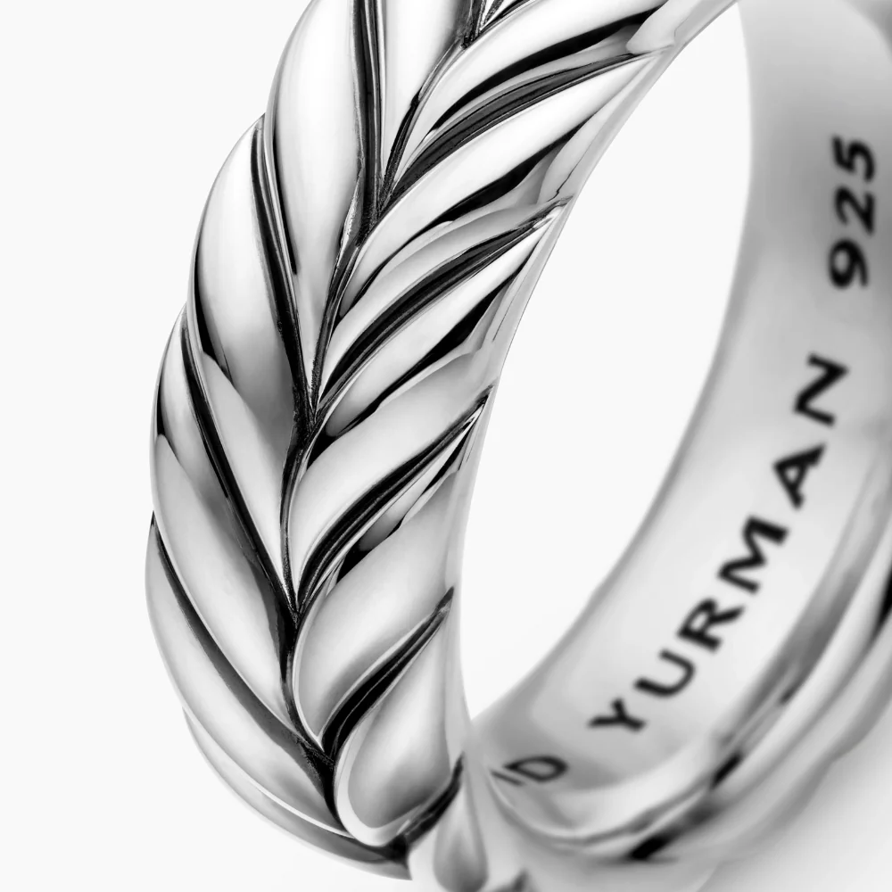 David Yurman Chevron Band Ring - Image 4