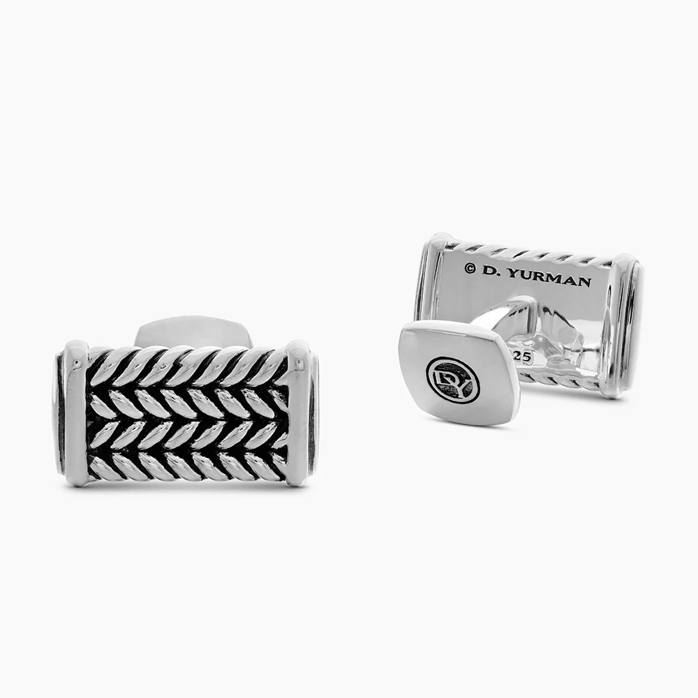 David Yurman Chevron Cuffflinks - Image 2
