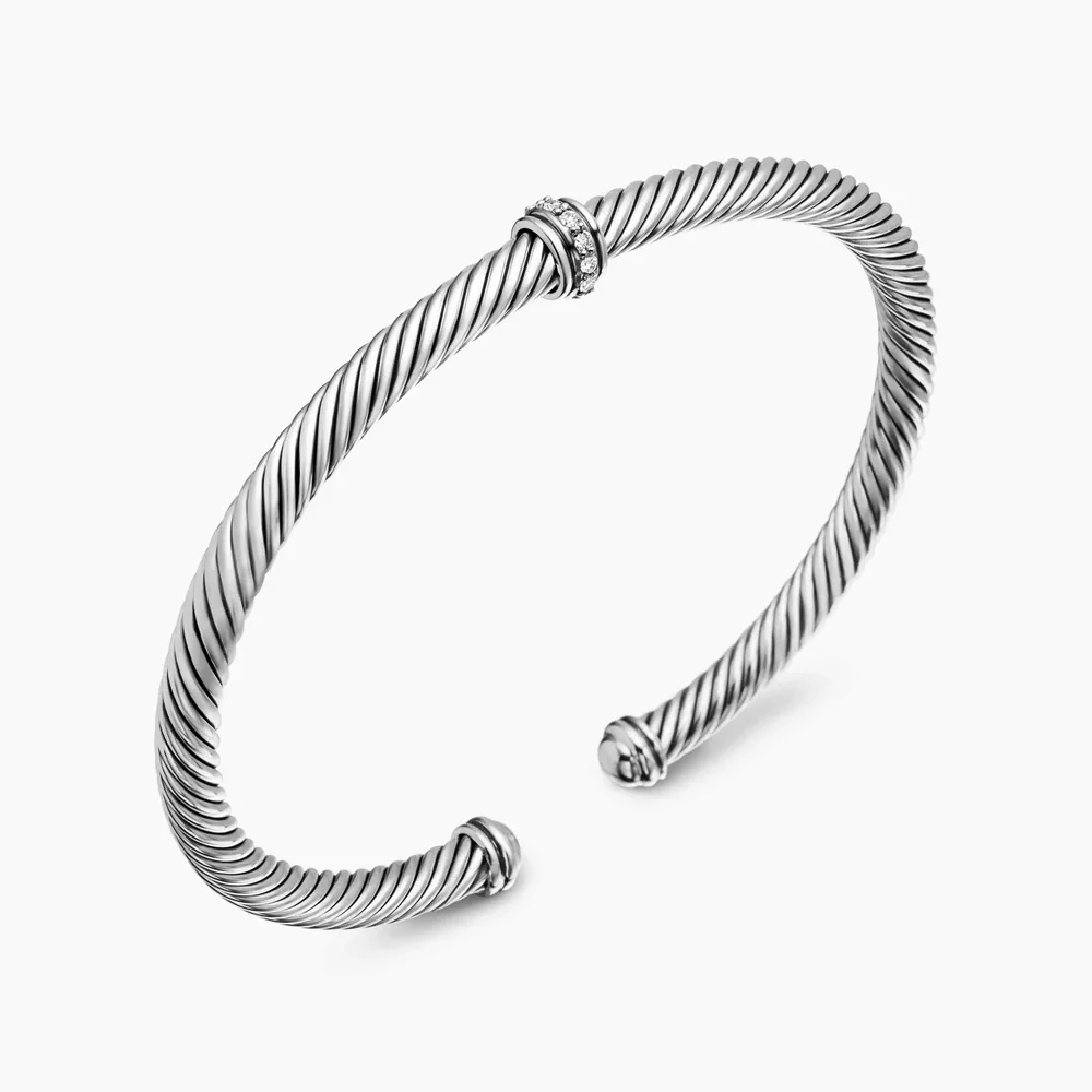 David Yurman Classic Cable Station Bracelet - Image 2