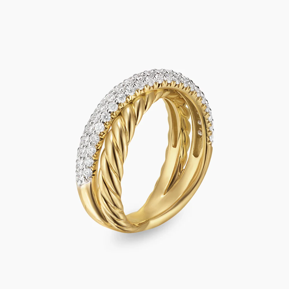 David Yurman Crossocer Two Row Ring - Image 2