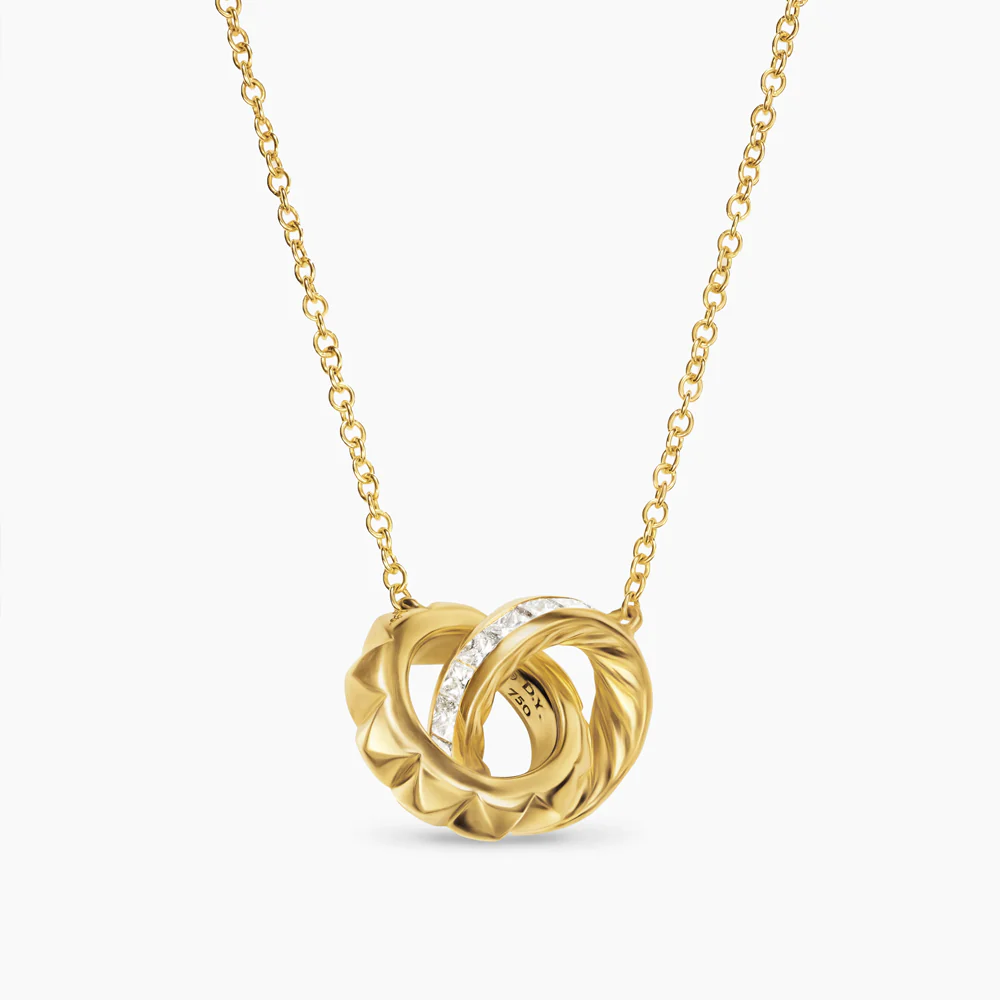 David Yurman Crossover Trio Chain Necklace