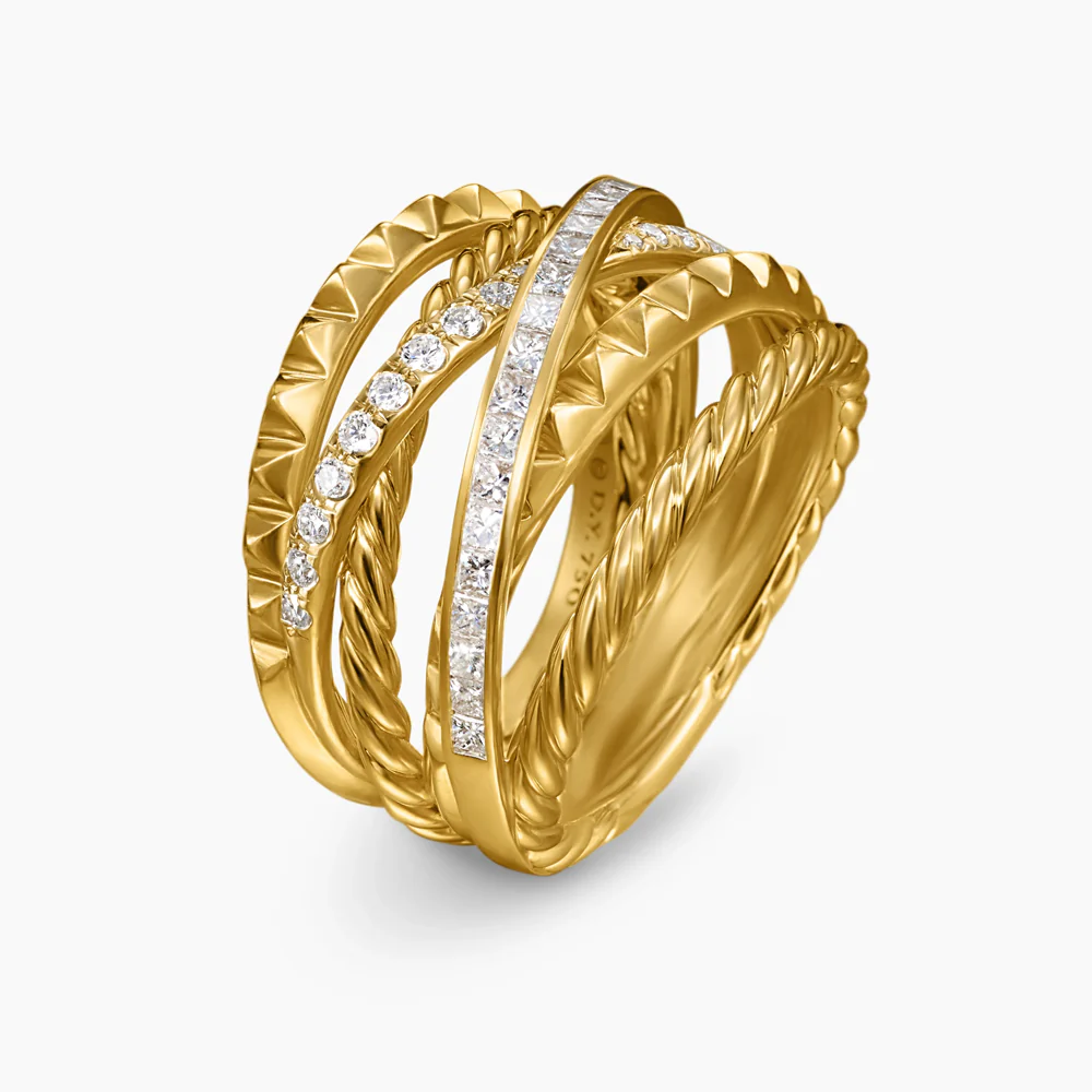 David Yurman Crossover Trio Six Row Ring - Image 3