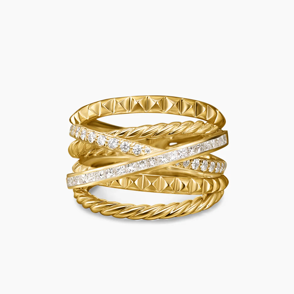 David Yurman Crossover Trio Six Row Ring - Image 4
