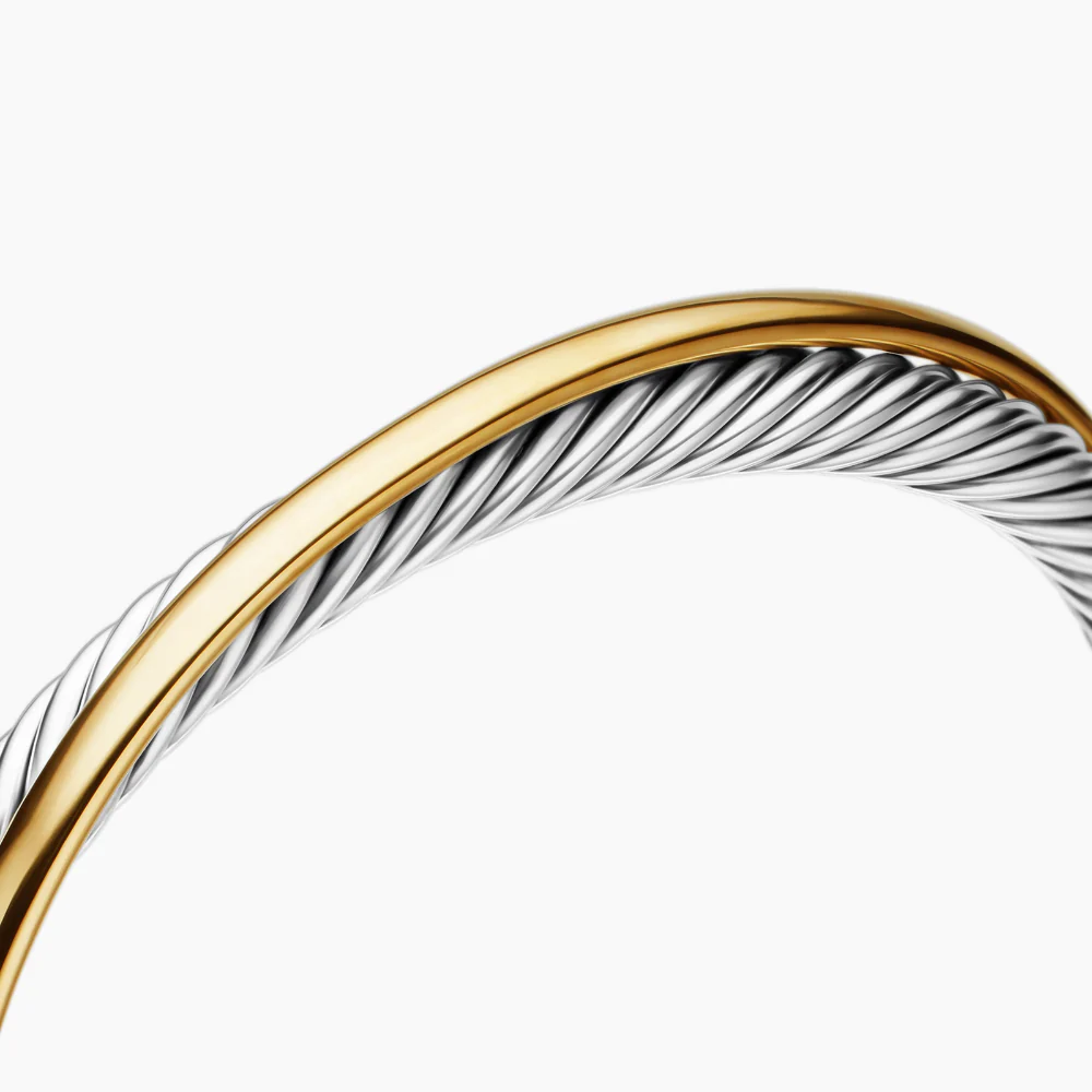 David Yurman Crossover Two Row Cuff Bracelet - Image 4