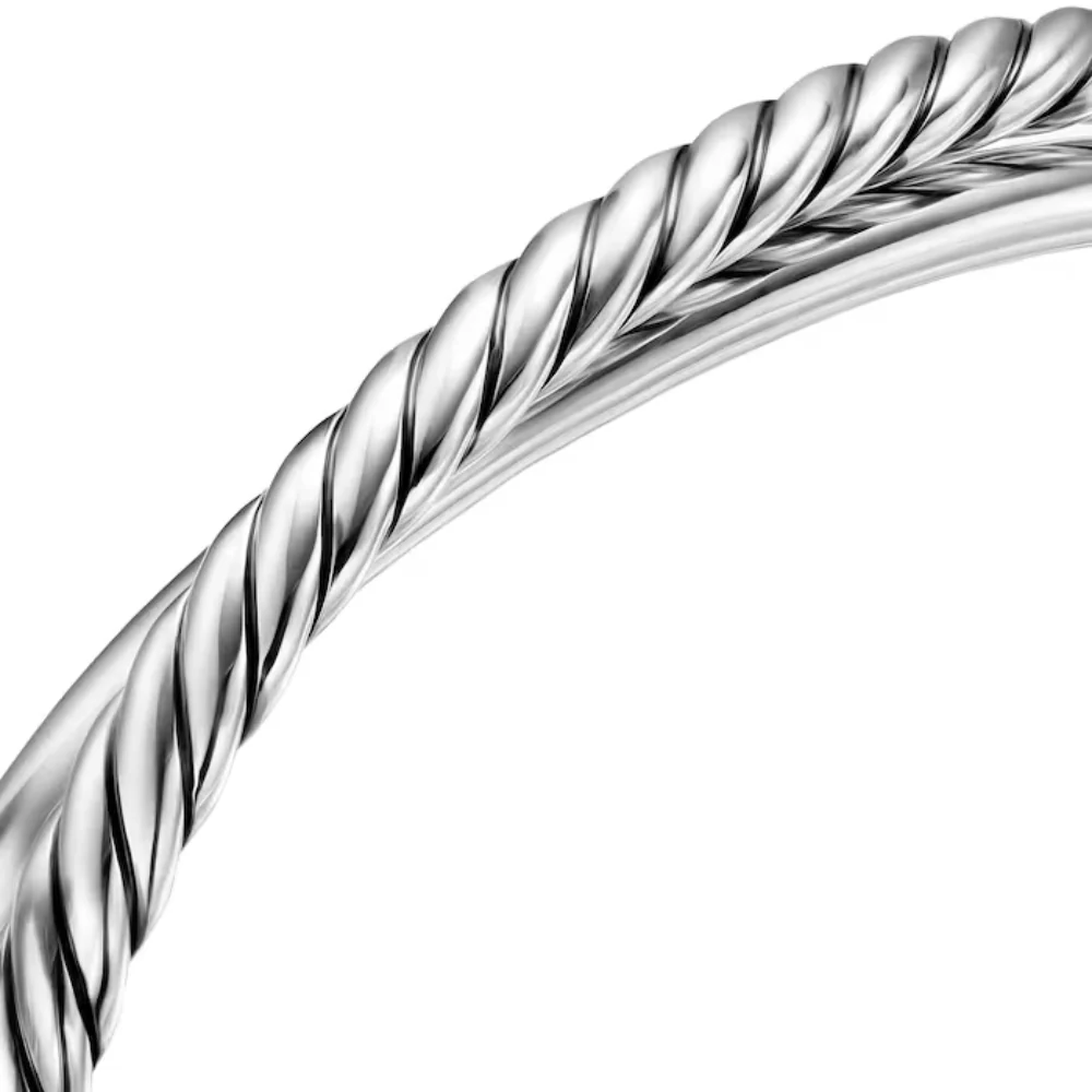 David Yurman Crossover Two Row Cuff Bracelet - Image 3