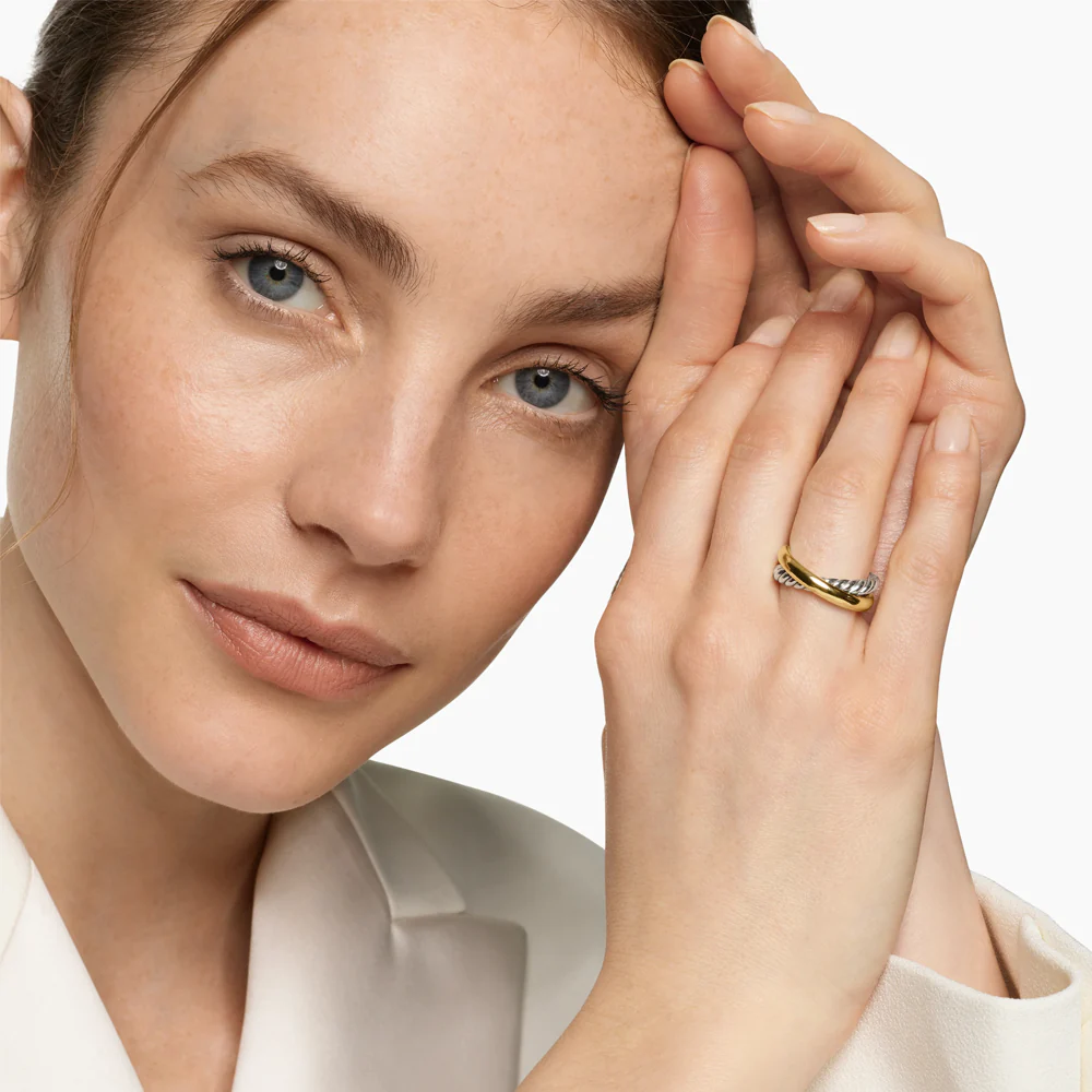 David Yurman Crossover Two Row Ring - Image 2