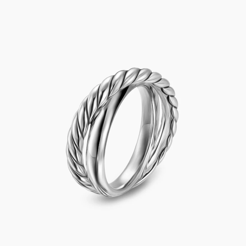 David Yurman Crossover Two Row Ring - Image 2