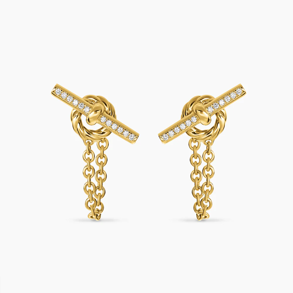 David Yurman DY Mercer® Petite Toggle Chain Stud Earrings