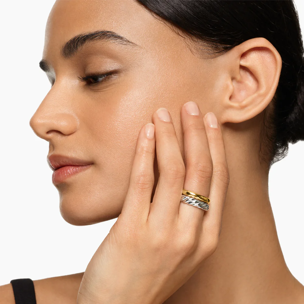 David Yurman DY Mercer® Two Row Ring - Image 2