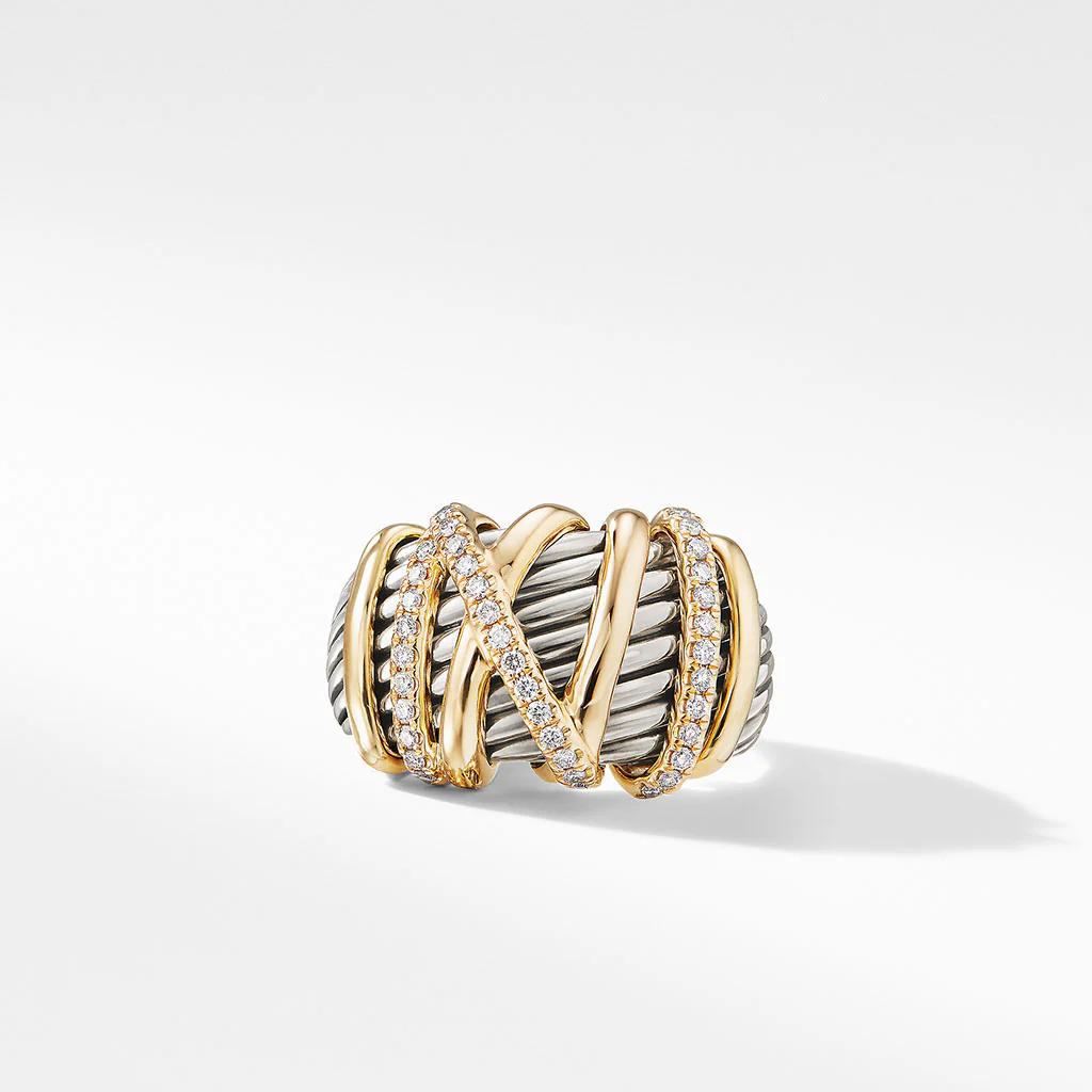 David Yurman Helena Statement Ring with Diamonds - Image 3