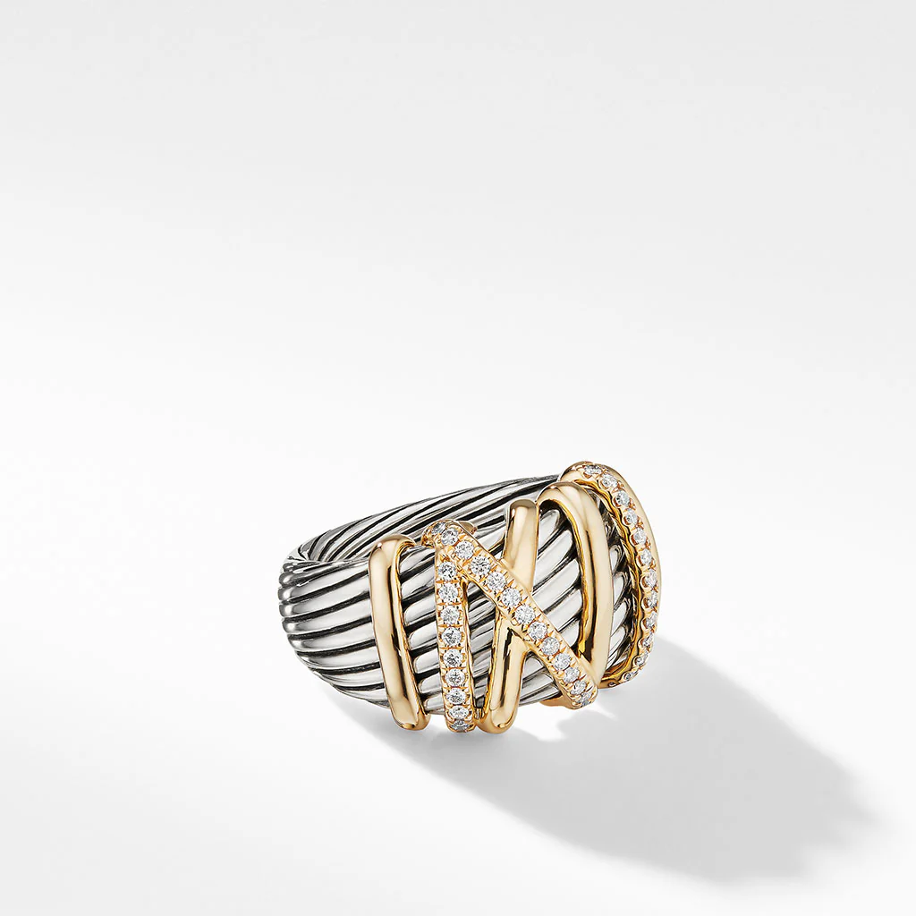 David Yurman Helena Statement Ring with Diamonds - Image 4