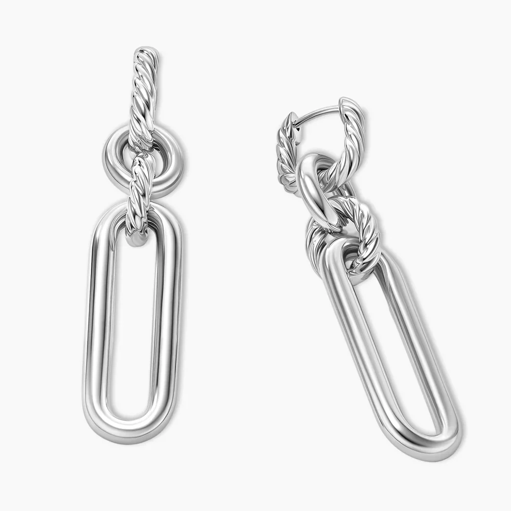 David Yurman Lexington Double Link Drop Earrings - Image 2