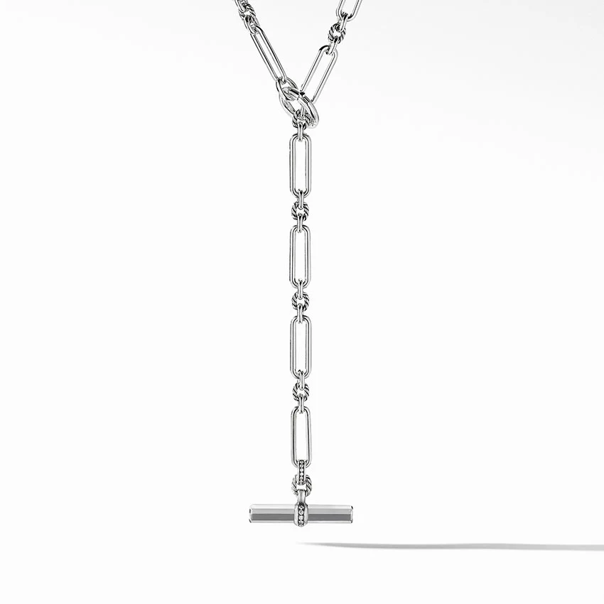 David Yurman Lexington Toggle Necklace with Diamonds - Image 3