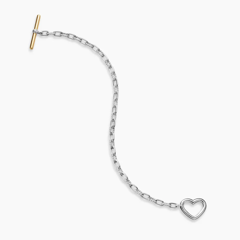David Yurman Madison® Heart Toggle Chain Bracelet - Image 3