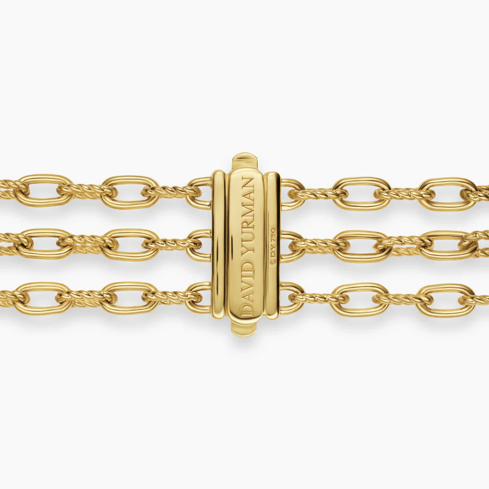 David Yurman Madison® Pavé Bead Multi Row Chain Bracelet - Image 4